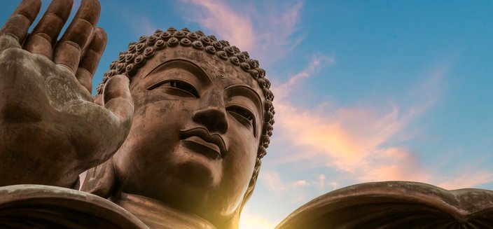 Amadea -Tian Tan Buddha auf Lantau Island in Hongkong, China