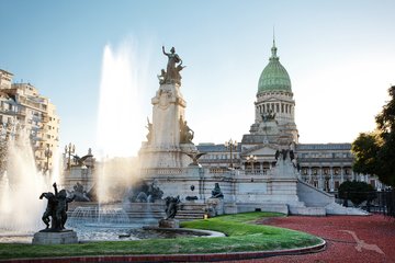 Springbrunnen vor dem Argentinischen Kongresspalast