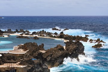 Küste von Porto Moniz, Madeira, Portugal