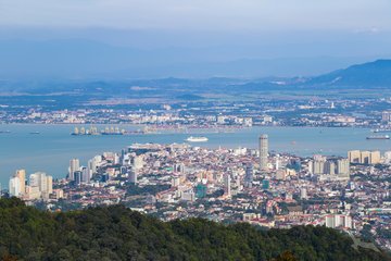 Panorama von George Town, Malaysia