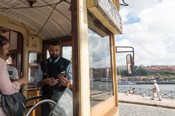 Tram in Porto, Portugal