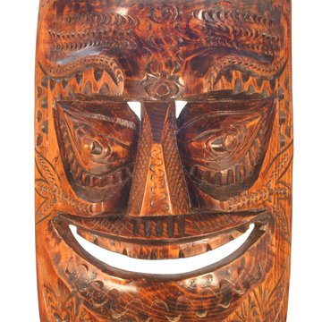 Tiki Maske, Tahiti, Französisch Polynesien