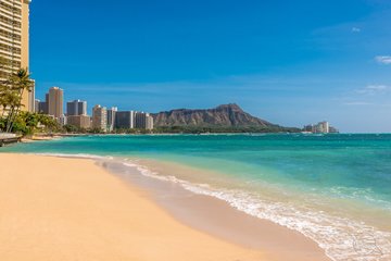 Waikiki Strand in Honolulu, Hawaii