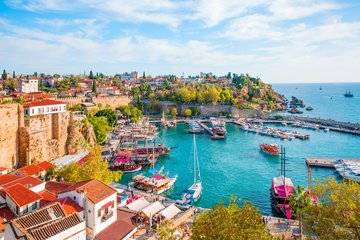 Kaleici Hafen in der Altstadt von Antalya, Türkei