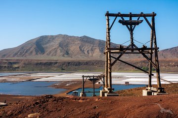 Saline auf der Insel Sal, Kapverdische Inseln