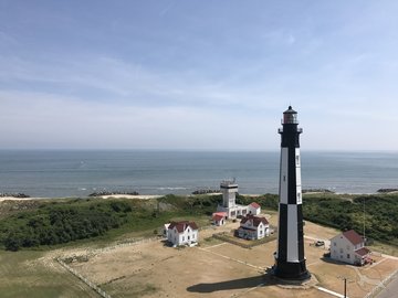 Leuchtturm Cape Henry am Virginia Beach, USA