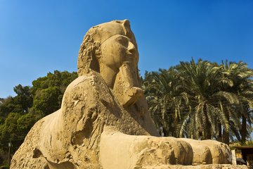 Sphinx in der alten Hauptstadt Memphis, Ägypten