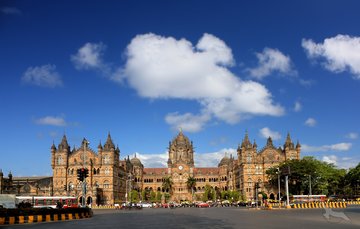 Victoria Bahnstation in Mumbai, Indien