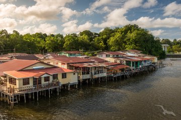Wasserdorf Kampong Ayer in Bandar Seri Begawan, Brunei