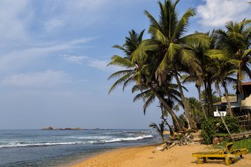 Der Negombo Strand lädt zum Verweilen ein, Sri Lanka