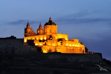 Mdina bei Nacht, Malta