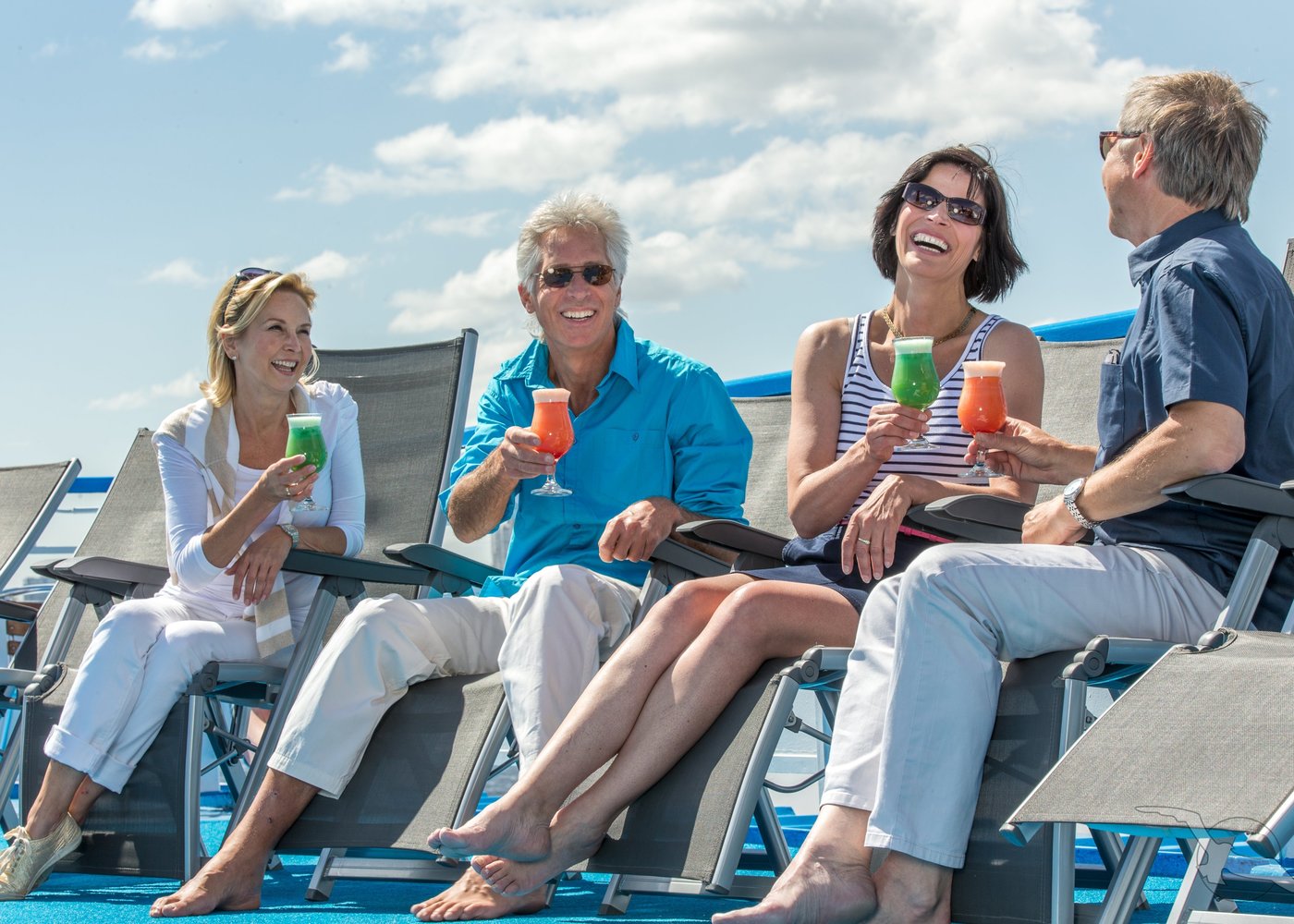 Sonnendeck der MS Alexander Borodin