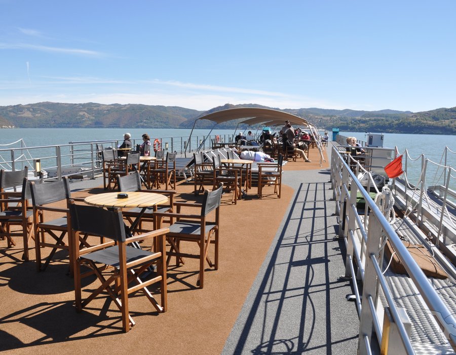 Sonnendeck der MS Gloria