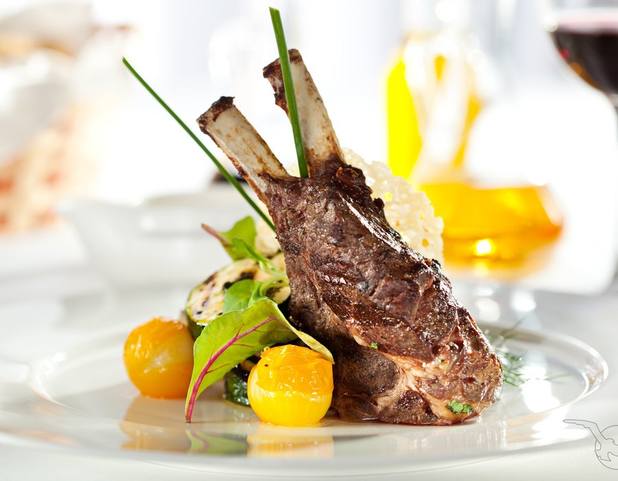 schmackhaft zubereitetes Fleisch