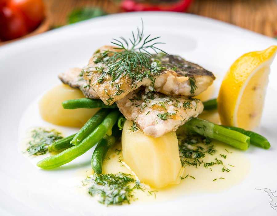 schmackhaft zubereiteter Fisch