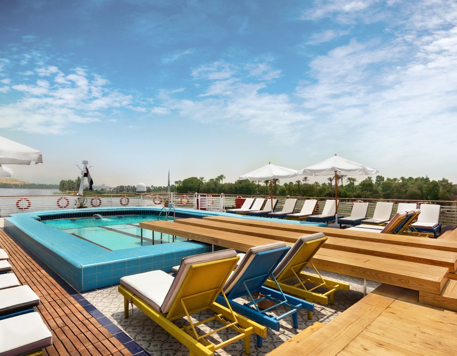 Pool und Sonnendeck MS Nile Vision