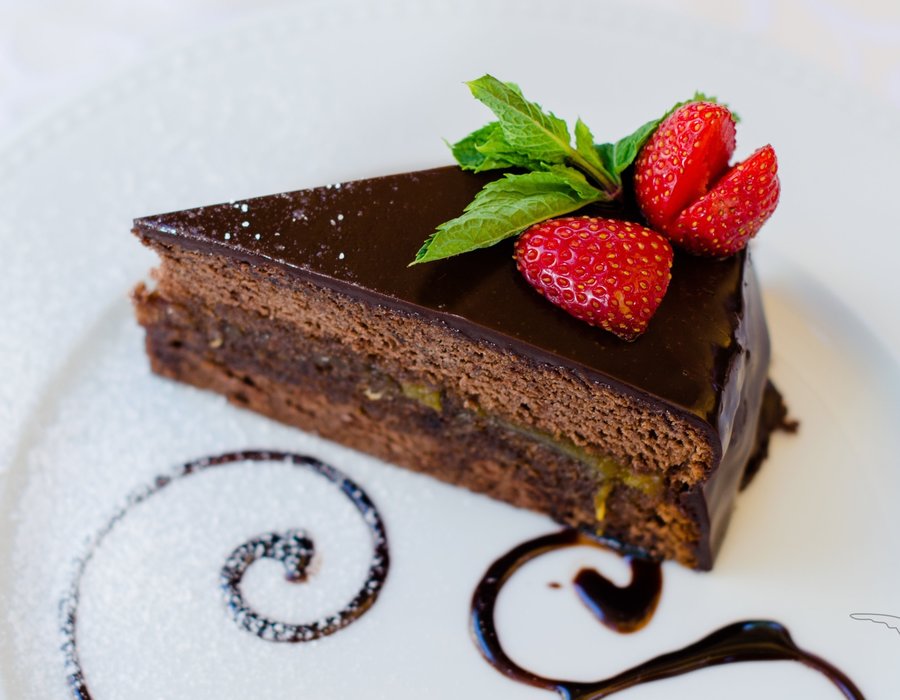 schmackhafter Schokoladenkuchen