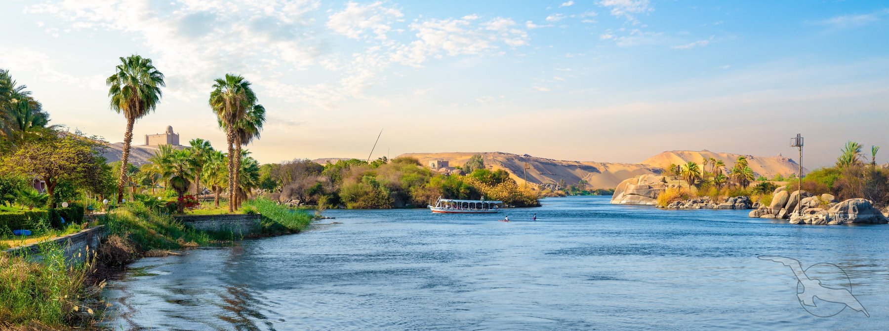Ufer am Nil bei Assuan, &Auml;gypten