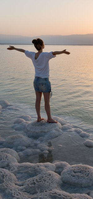 Sonnenaufgang am Toten Meer